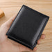 Rfid Blocking Leather Tri Fold Wallet