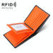 Rfid Blocking Leather Tri Fold Wallet