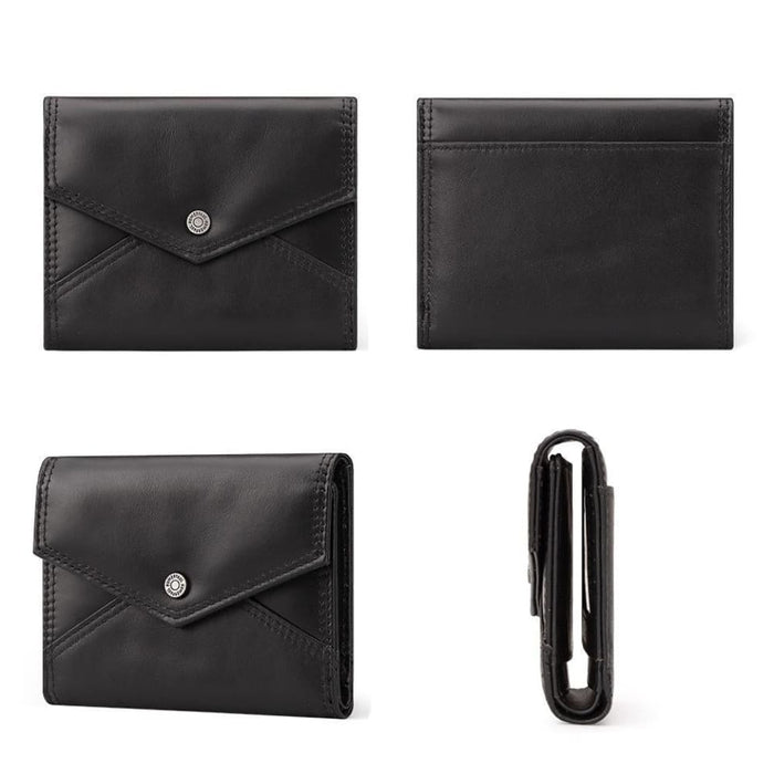 Rfid Blocking Leather Wallet With Buckle