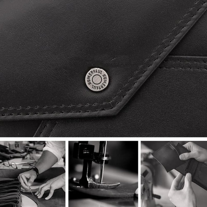 Rfid Blocking Leather Wallet With Buckle