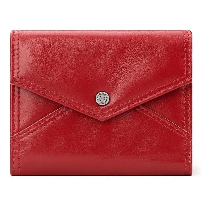 Rfid Blocking Leather Wallet With Buckle