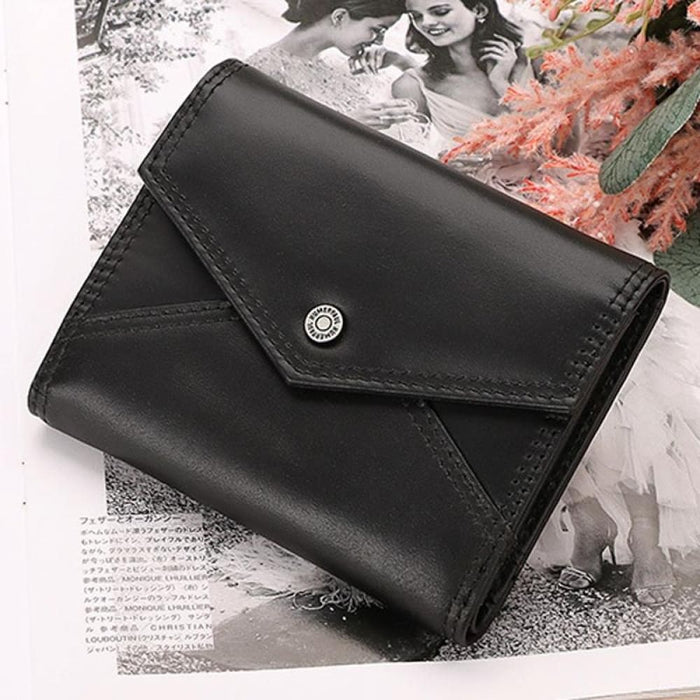 Rfid Blocking Leather Wallet With Buckle