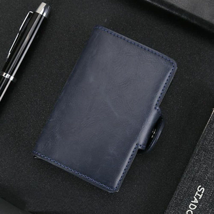 Rfid Blocking Multi Functional Leather Card Wallet
