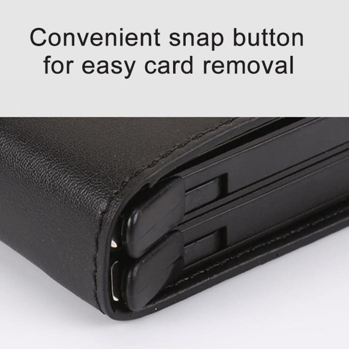 Rfid Blocking Multi Functional Leather Card Wallet
