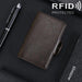 Rfid Blocking Multi Functional Leather Card Wallet