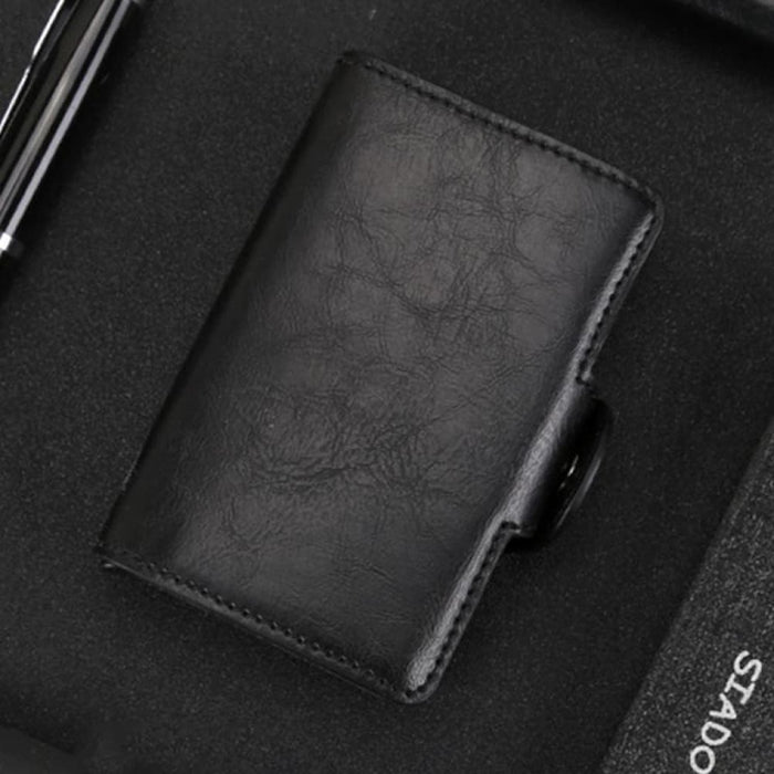 Rfid Blocking Multi Functional Leather Card Wallet