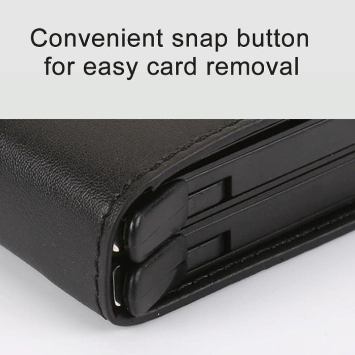 Rfid Blocking Multi Functional Leather Card Wallet