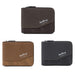 Rfid Blocking Retro Zipper Wallet With Short Coin Purse
