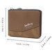 Rfid Blocking Retro Zipper Wallet With Short Coin Purse