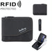 Rfid Blocking Retro Zipper Wallet With Short Coin Purse