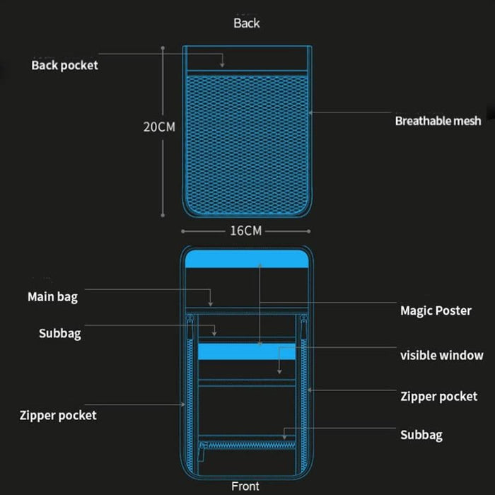 Rfid Blocking Travel Document Bag 21x16cm