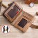 Rfid Blocking Vertical Cowhide Wallet For Men