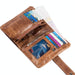 Rfid Blocking Vertical Cowhide Wallet For Men