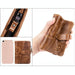 Rfid Blocking Vertical Cowhide Wallet For Men