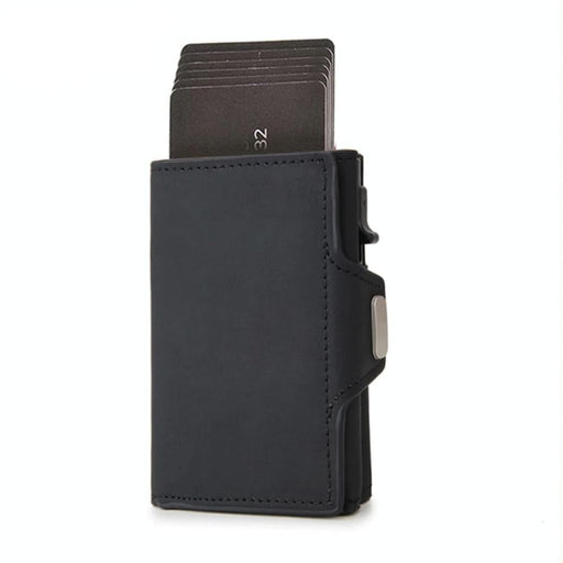 Rfid Carbon Fiber Zipper Card Holder