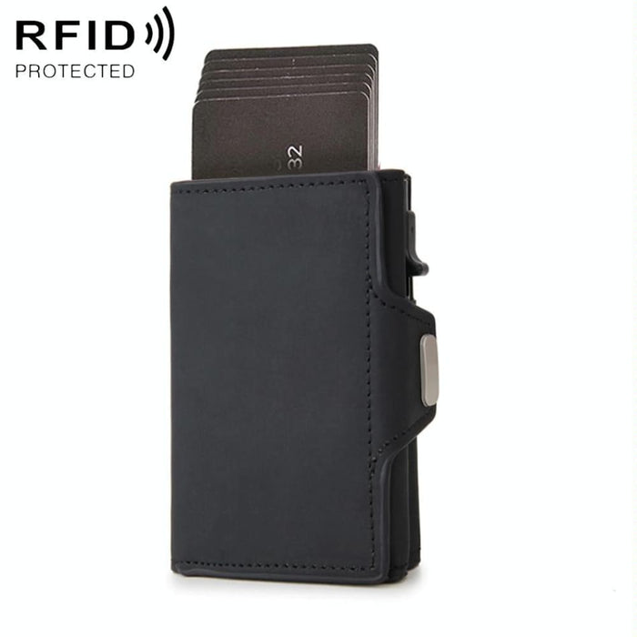 Rfid Carbon Fiber Zipper Card Holder
