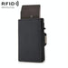 Rfid Carbon Fiber Zipper Card Holder