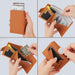 Rfid Carbon Fiber Zipper Card Holder