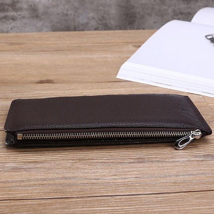 Rfid Card Holder Wallet With Phone Pocket