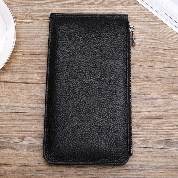 Rfid Card Holder Wallet With Phone Pocket