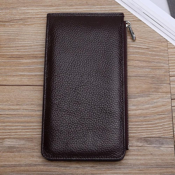Rfid Card Holder Wallet With Phone Pocket