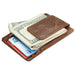 Rfid Crazy Horse Leather Card Holder Wallet