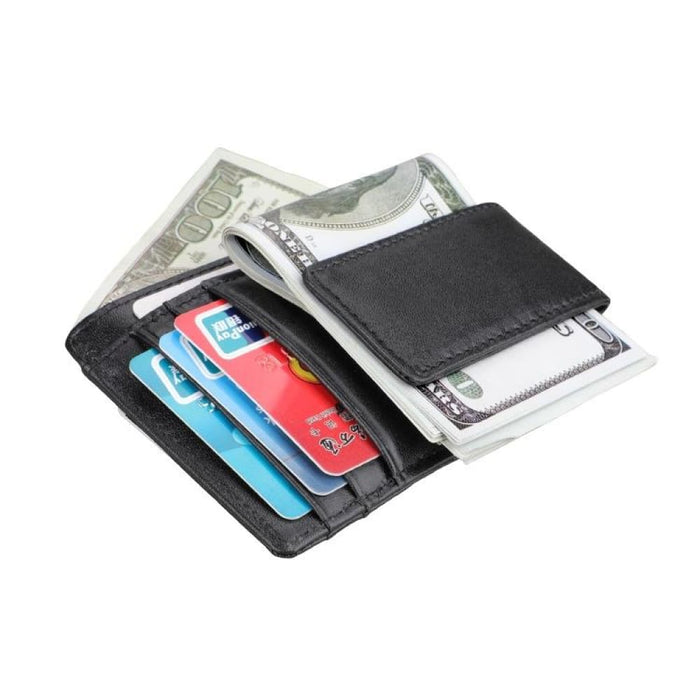 Rfid Crazy Horse Leather Card Holder Wallet