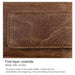 Rfid Crazy Horse Leather Card Holder Wallet