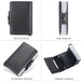 Rfid Double Aluminum Card Holder With Automatic Pop Up