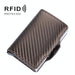 Rfid Double Aluminum Card Holder With Automatic Pop Up
