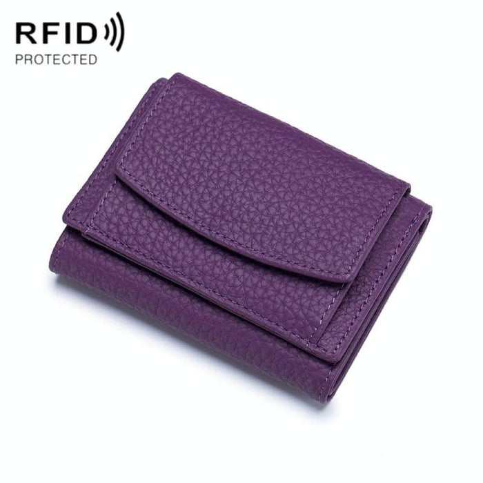 Rfid Leather Coin Purse Wallet Compact And Secure