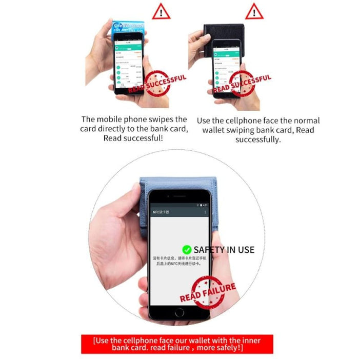 Rfid Leather Coin Purse Wallet Compact And Secure