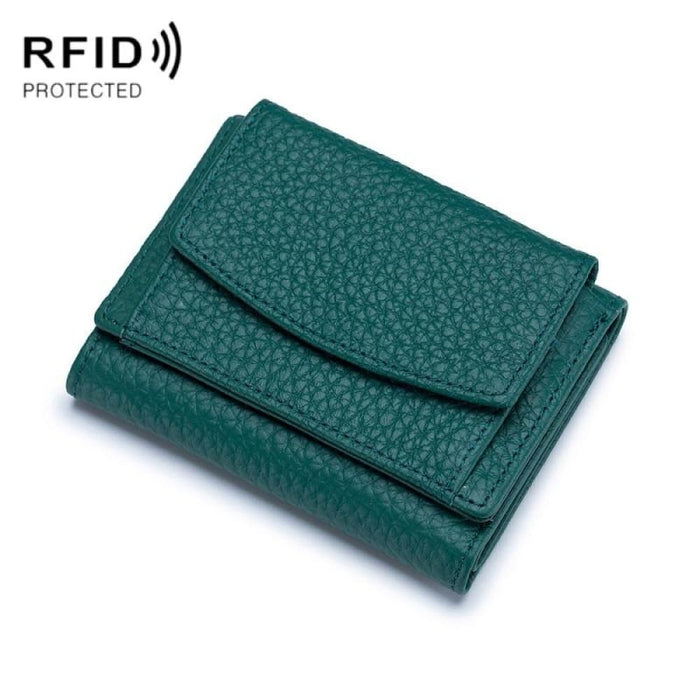 Rfid Leather Coin Purse Wallet Compact And Secure