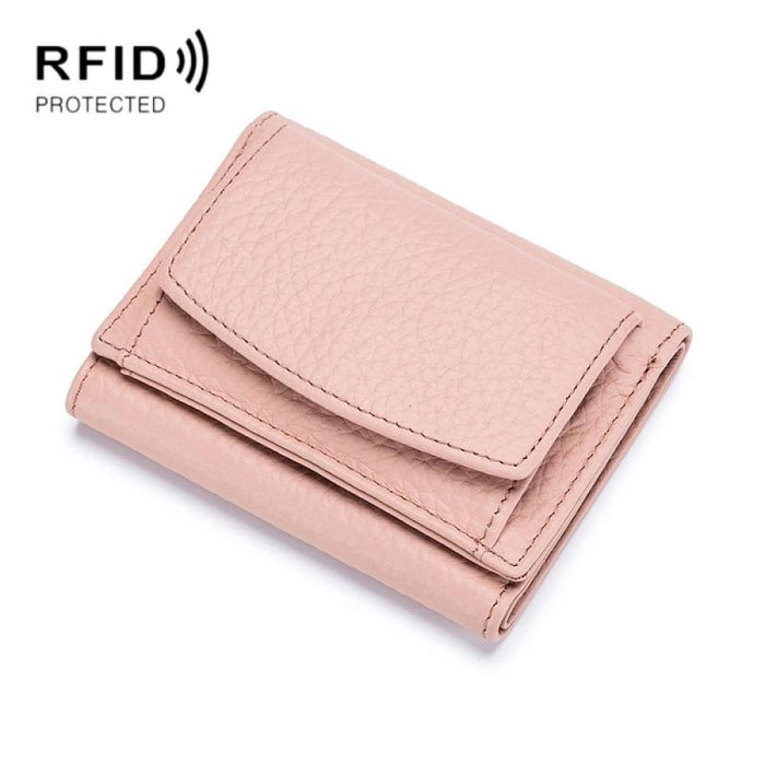 Rfid Leather Coin Purse Wallet Compact And Secure