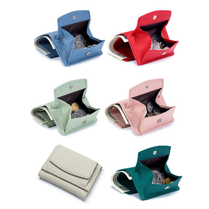 Rfid Leather Coin Purse Wallet Compact And Secure