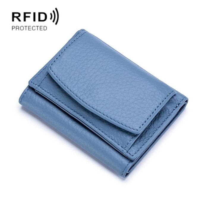 Rfid Leather Coin Purse Wallet Compact And Secure