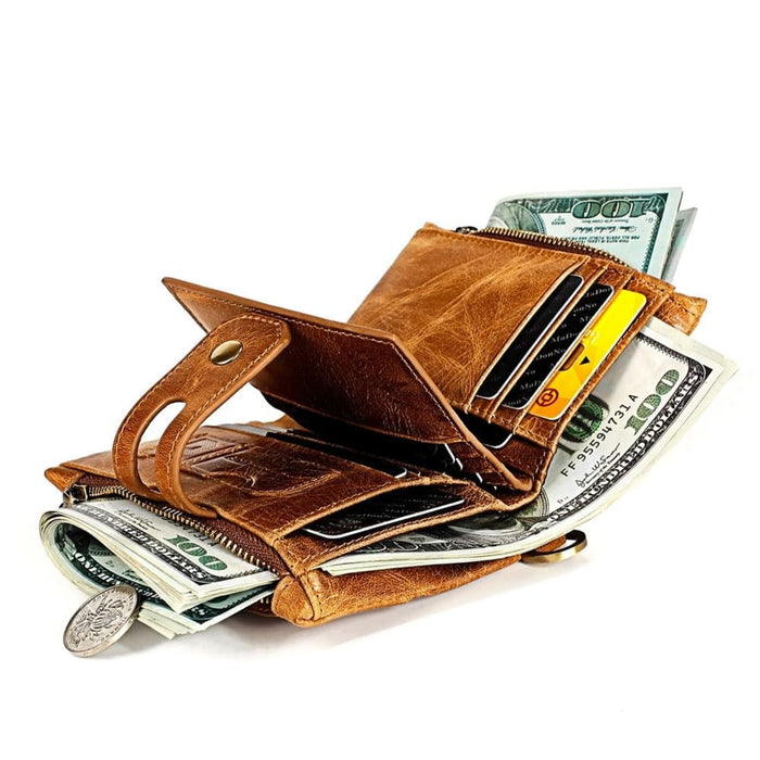 Rfid Leather Mens Wallet With Card Holder