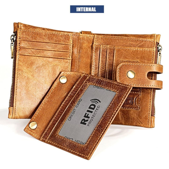 Rfid Leather Mens Wallet With Card Holder