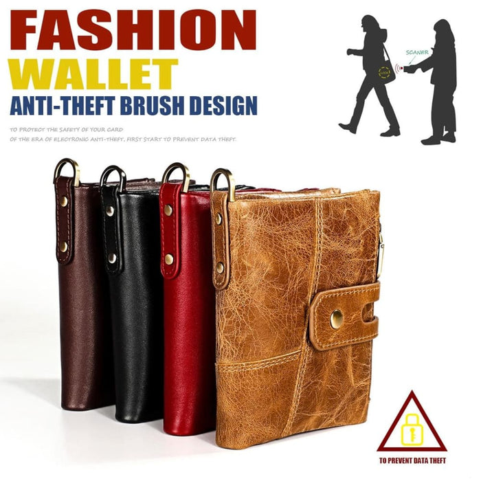 Rfid Leather Mens Wallet With Card Holder