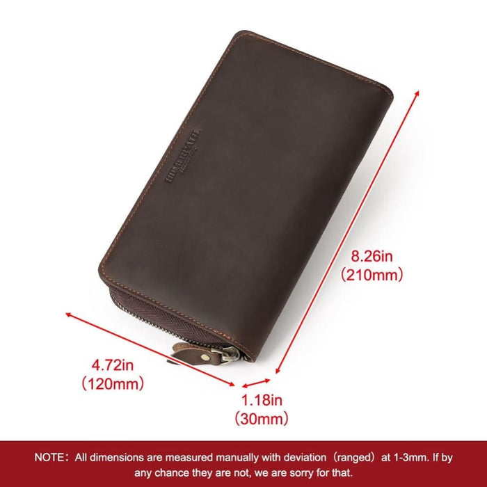 Rfid Leather Multi Card Mens Wallet Coffee