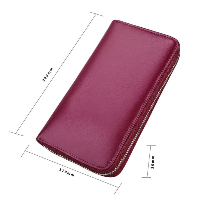 Rfid Leather Passport And Card Holder