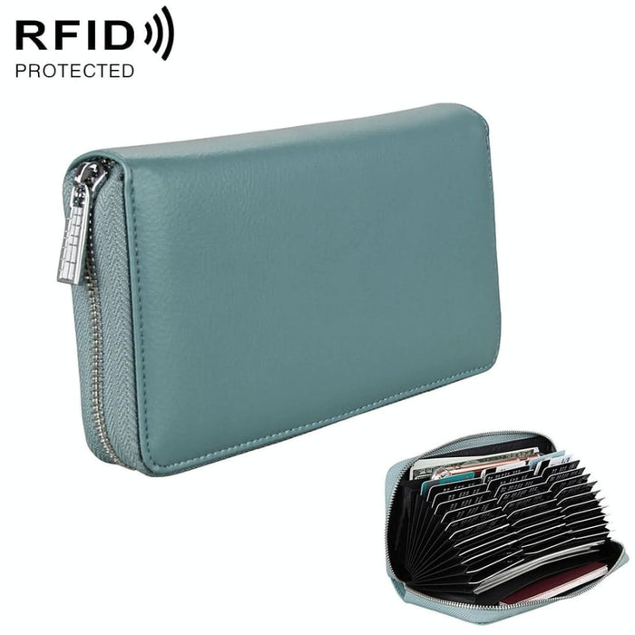 Rfid Leather Passport And Card Holder