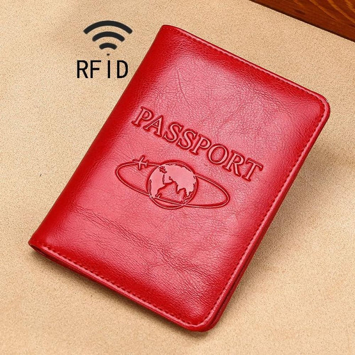 Rfid Leather Passport Holder
