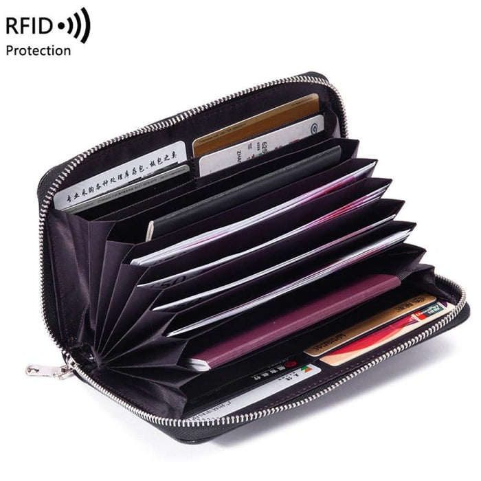 Rfid Leather Passport Wallet
