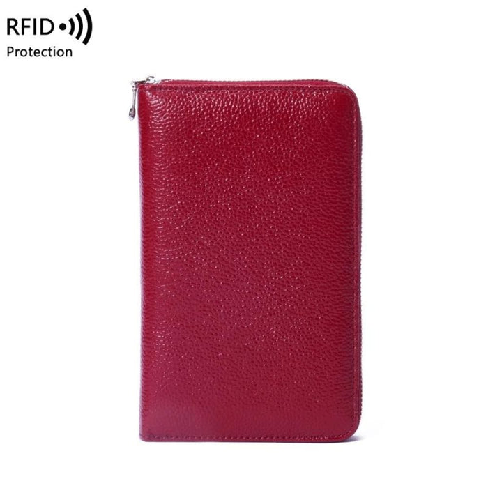 Rfid Leather Passport Wallet