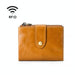 Rfid Leather Wallet With Dual Zippers