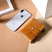Rfid Leather Wallet With Dual Zippers