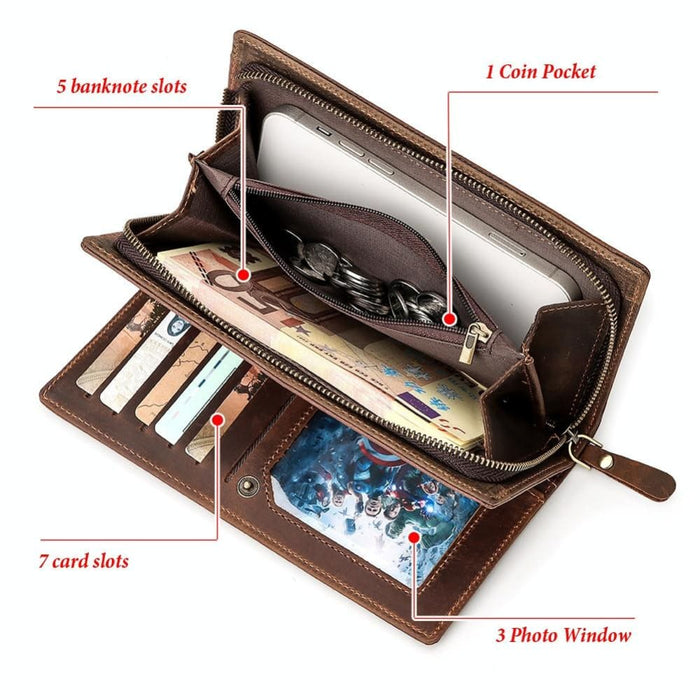 Rfid Leather Wallet For Men