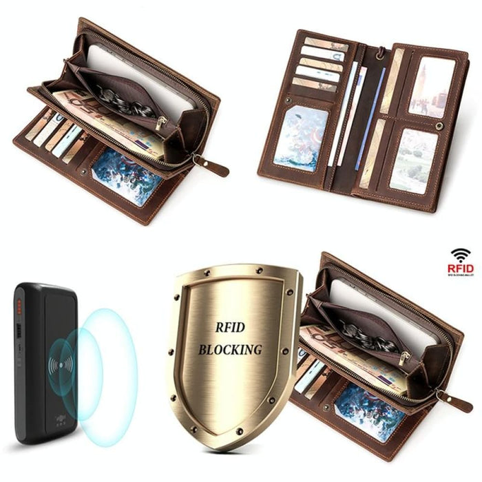 Rfid Leather Wallet For Men