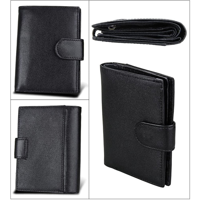 Rfid Leather Wallet And Passport Holder For Men